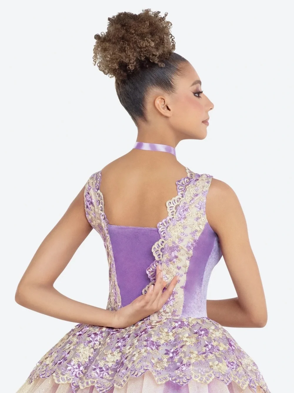 Revolution Dancewear WALTZ OF THE FLOWERS Purple Floral Tutu Pointe Ballet XLC